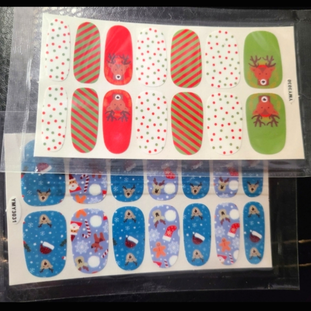 Christmas nail wraps
